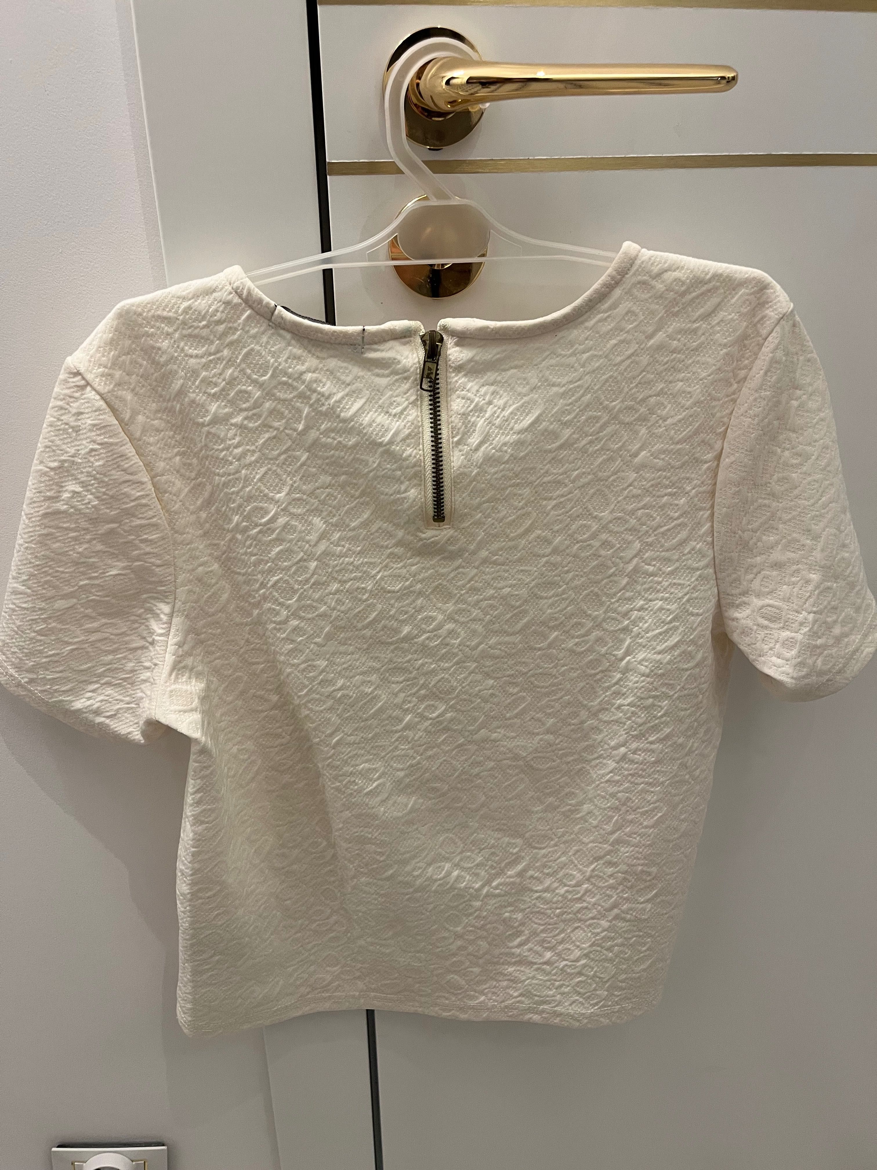 Kremowa koszulka bluzka tshirt Esmara Lidl