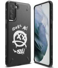Etui Ringke Onyx Design Samsung Galaxy S21 Plus 5G Czarny (Graffiti)