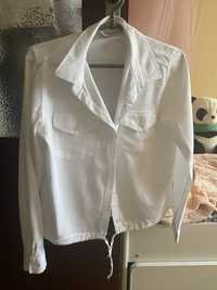 Блузка біла на завязках-99грн