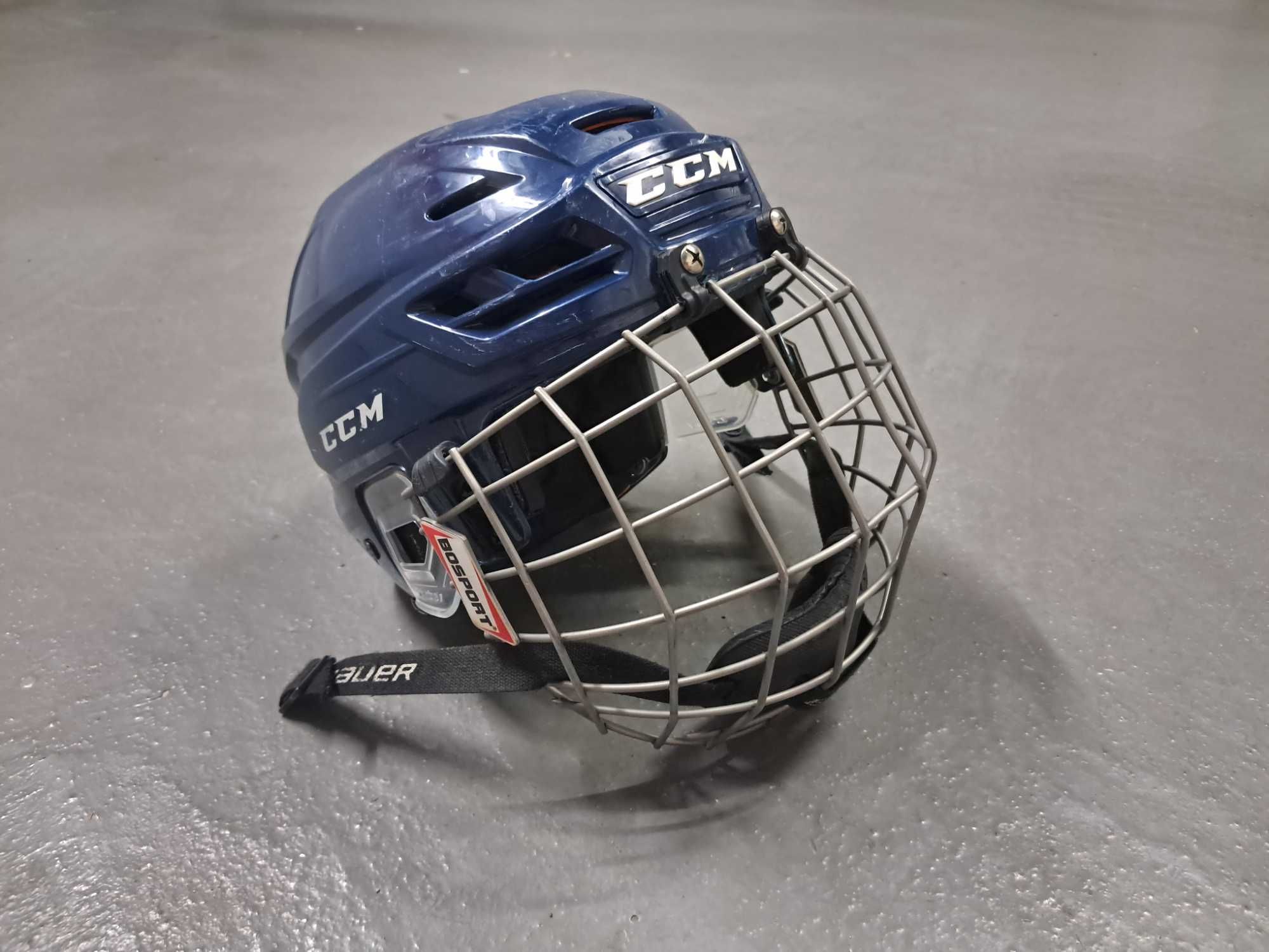 Capacete de guarda-redes de hóquei em patins tamanho M de Titânio