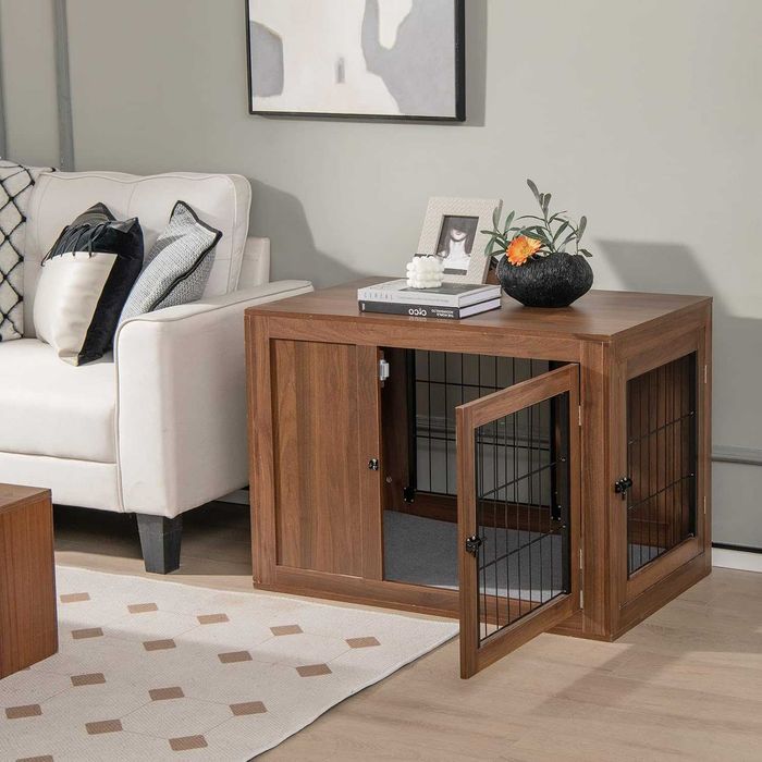 Klatka dla zwierząt / dla psa / drewniana / 80x60x70cm / kojec / N222!