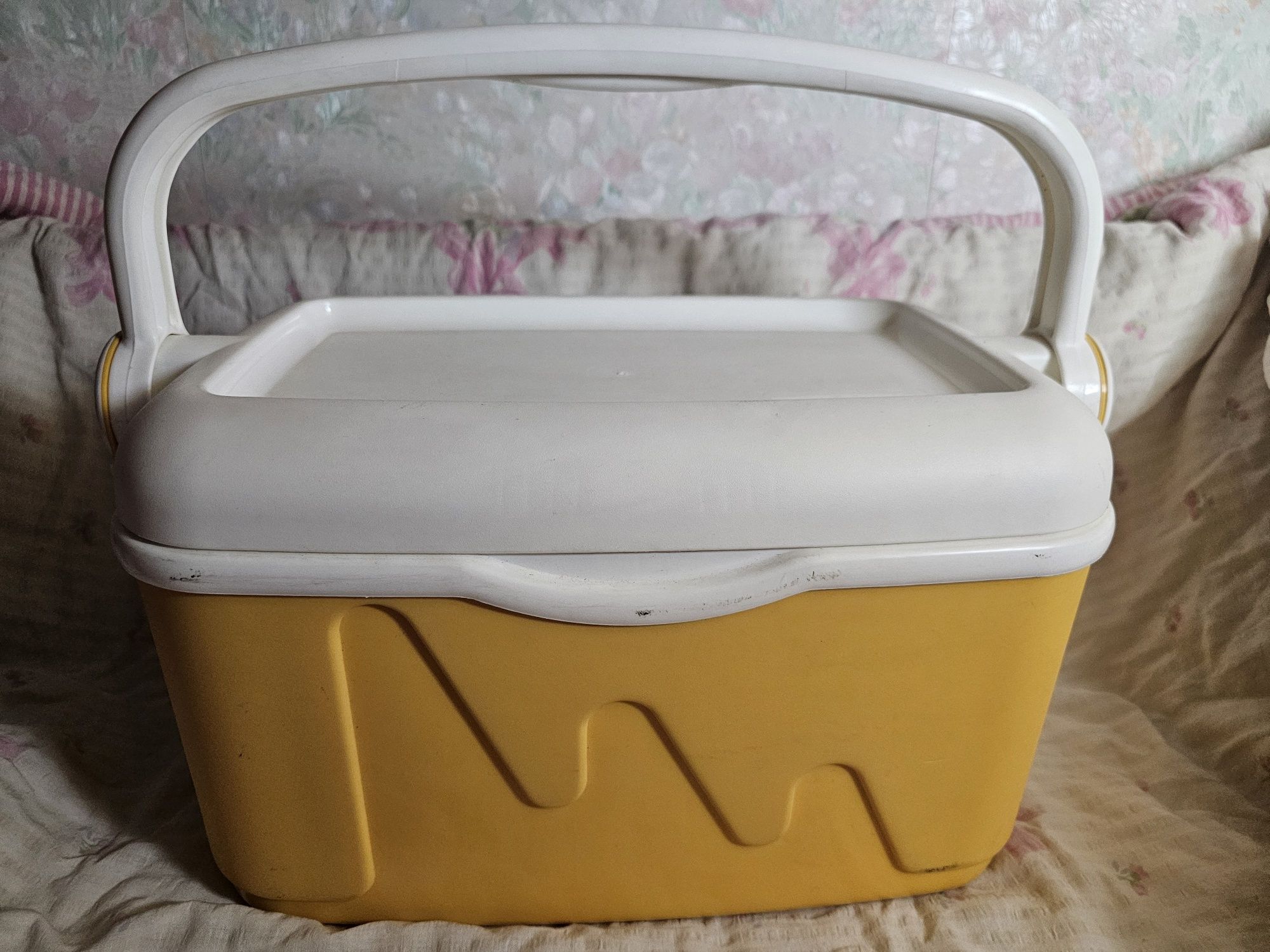 Mini lodówka turystyczna przenośna 10L lodówka żółta curver lodówka