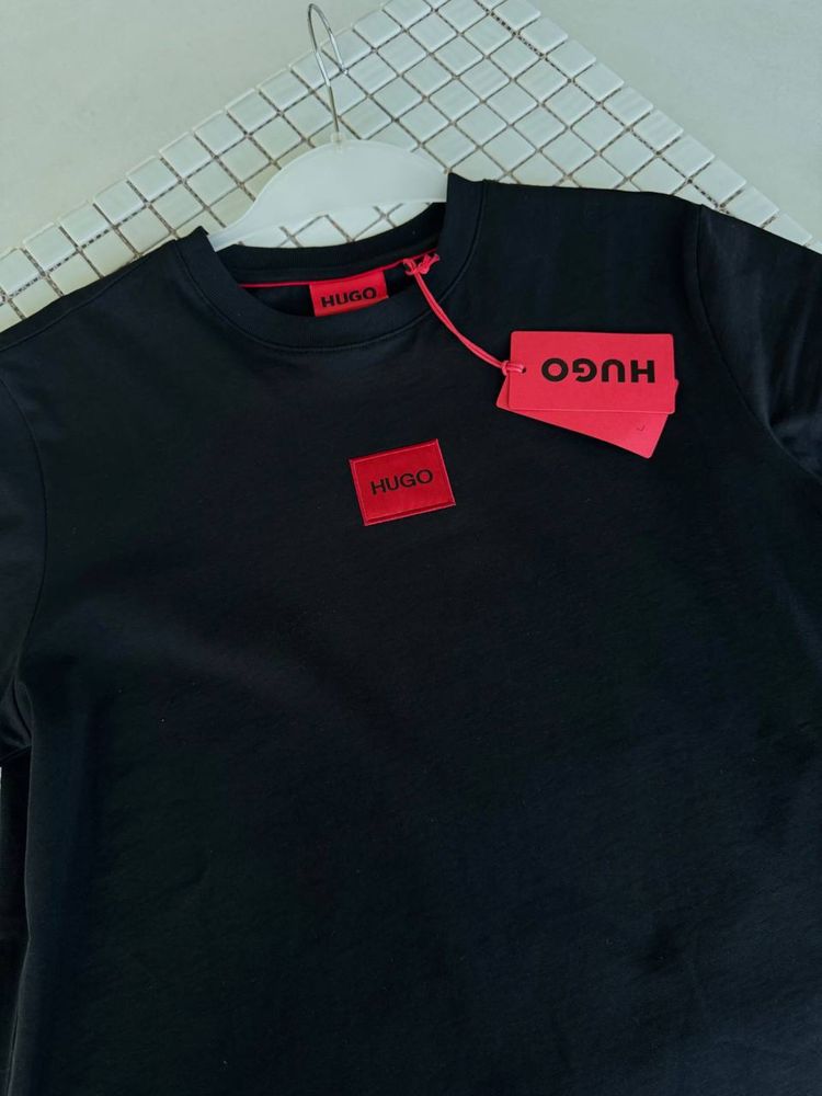 Чорна футболка Hugo Boss чоловіча Оригінал