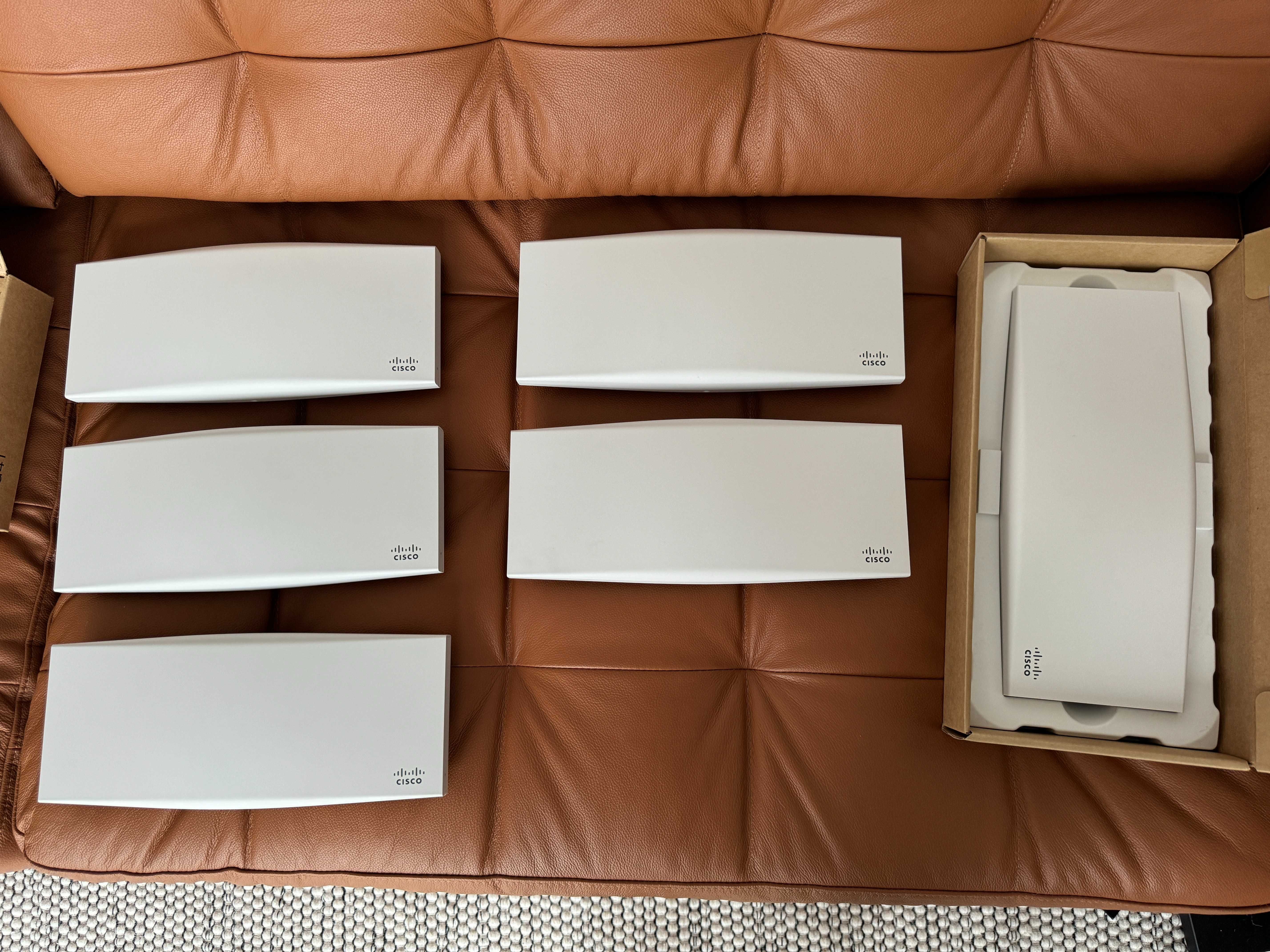 Meraki 6x AP MR46, 2x router MX95, 3x switch MS125-24P UNCLAIMED