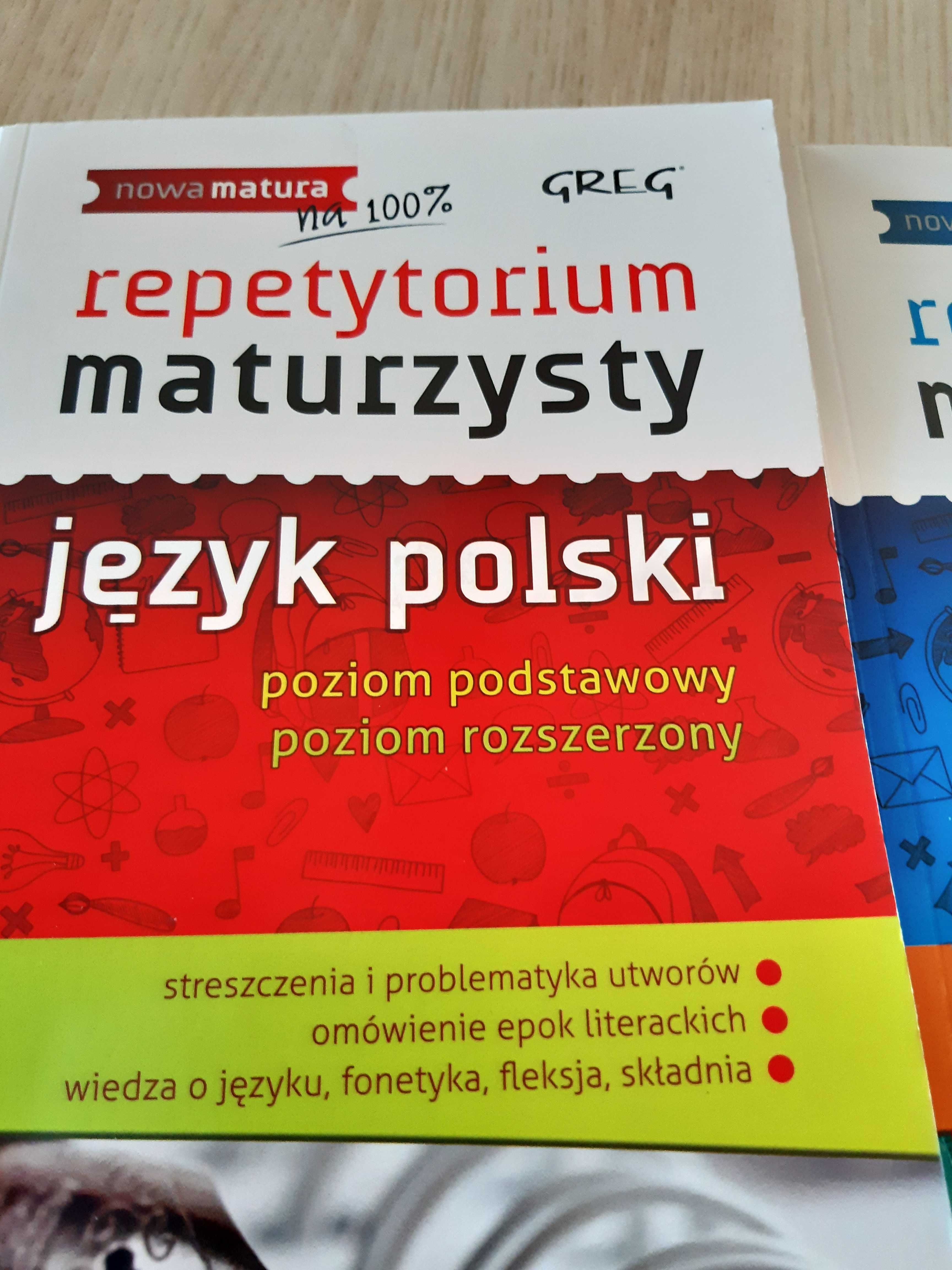 repetytorium maturalne jęz. polski i matematyka -dwa poziomy