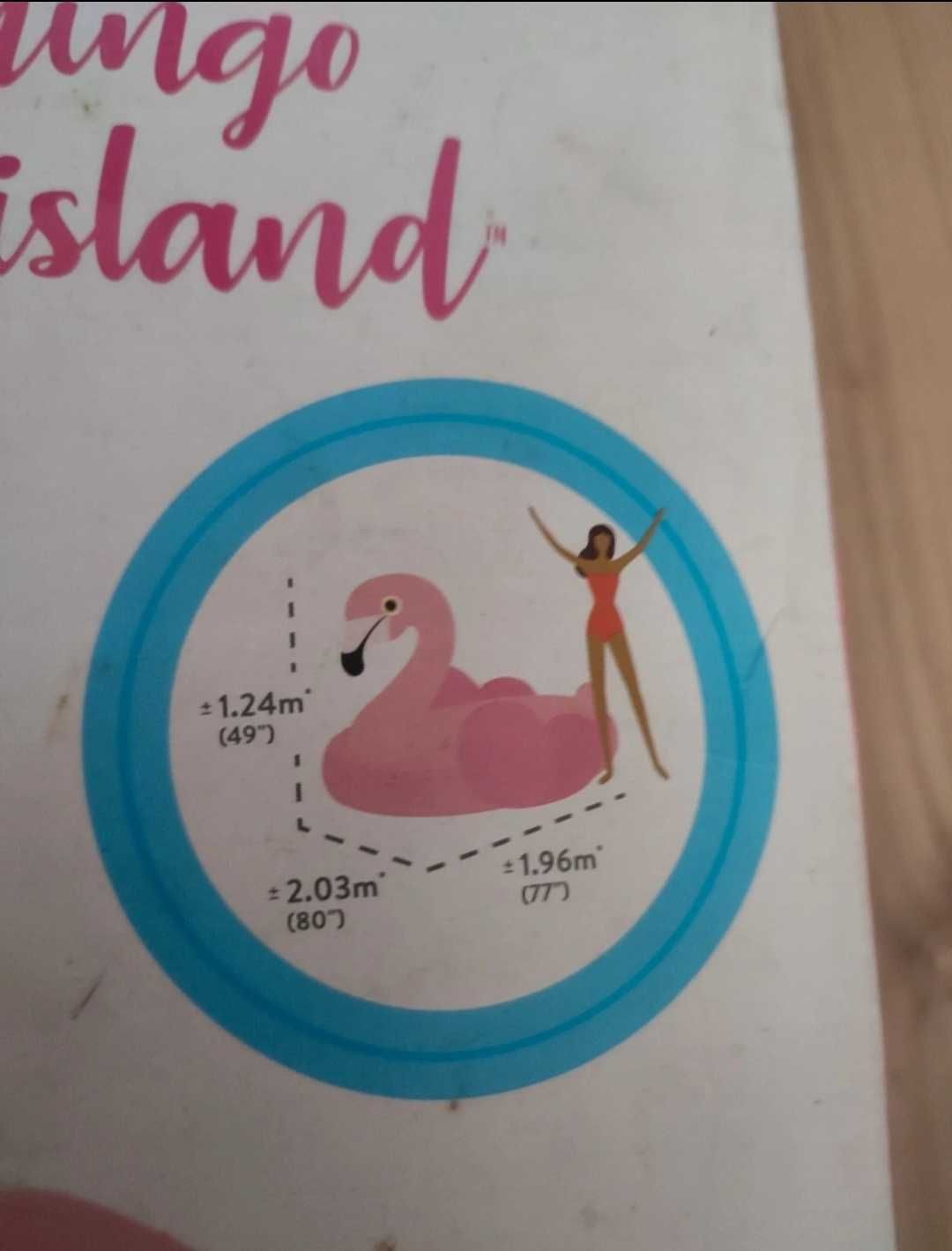 Dmuchany mega flaming island INTEX różowy 57288