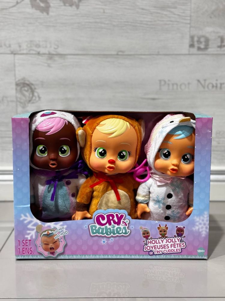 Cry Babies Tiny Cuddles Holly Jolly край бебі