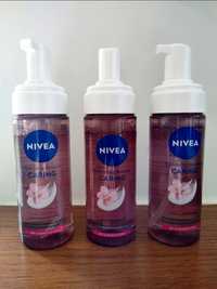 Zestaw 3 pianek do mycia twarzy Nivea Caring 3 x 150 ml