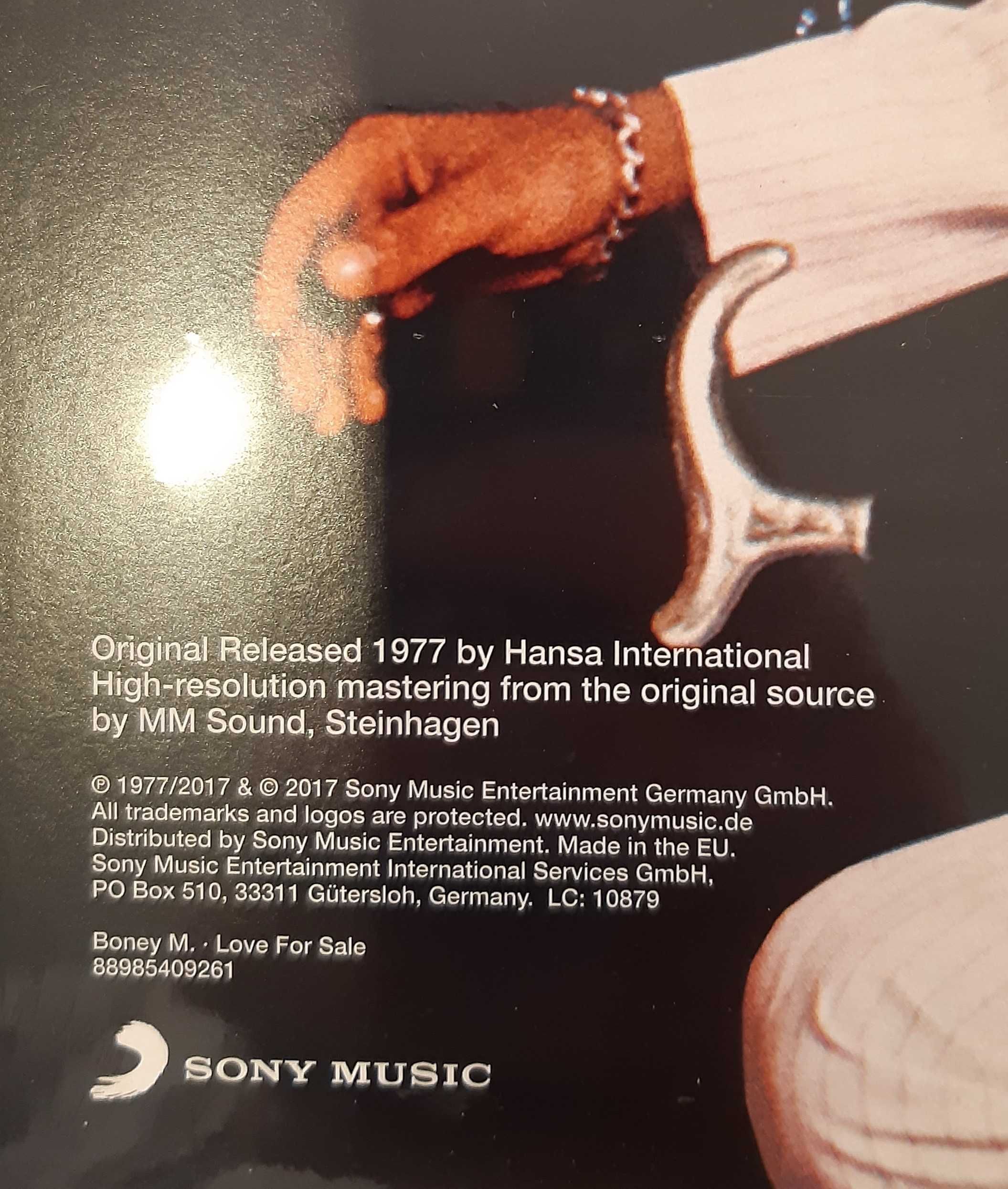 Boney M. Love for sale Winyl LP nowa w folii 2017