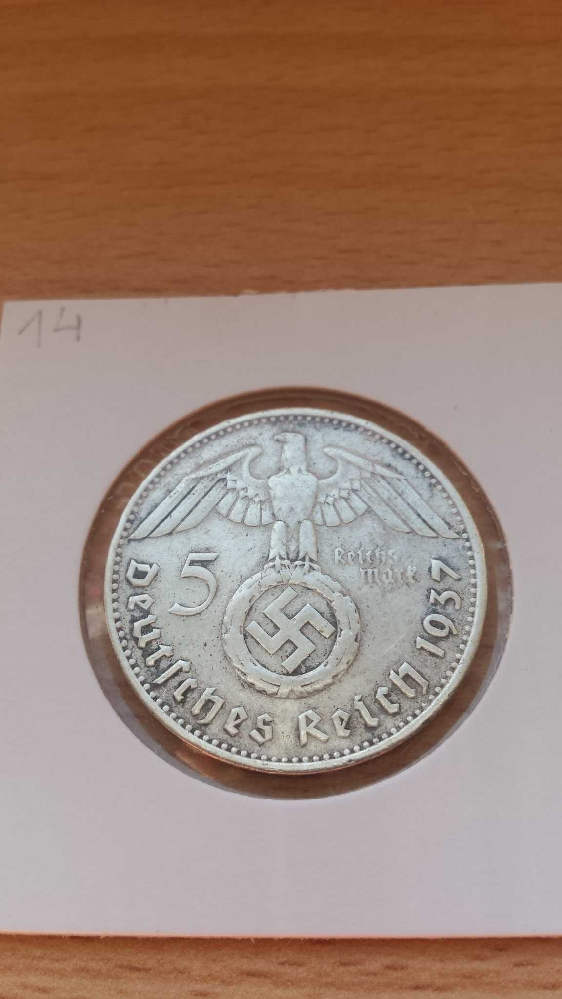 Moneta 5 marek Hindenburg 1937 G (nr.14)