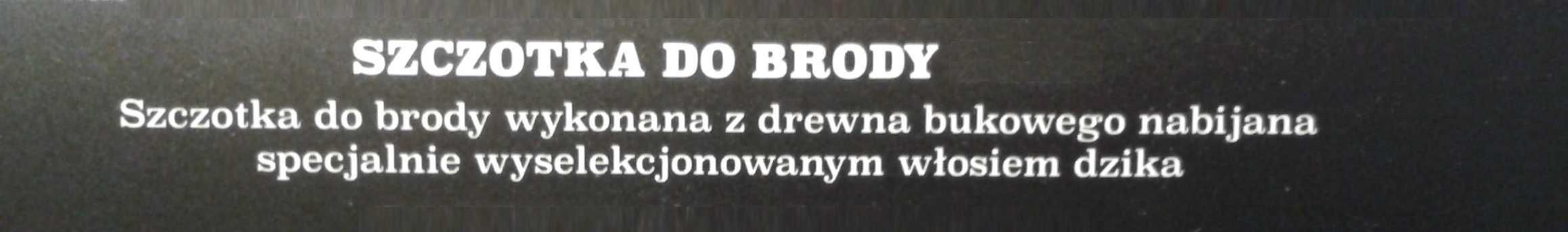 CYRULICY Szczotka kartacz do brody z włosia szczeciny dzika STANDARD