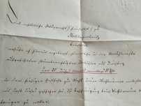 Stary list pisany po niemiecku z XIX wieku 1863 do rozszyfrowania.
