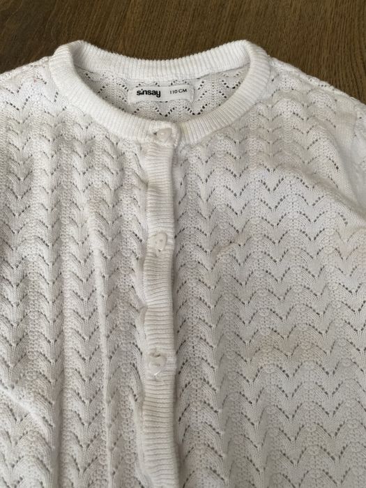 Кардиган бавовняний з перфорацією пуговки сердечка