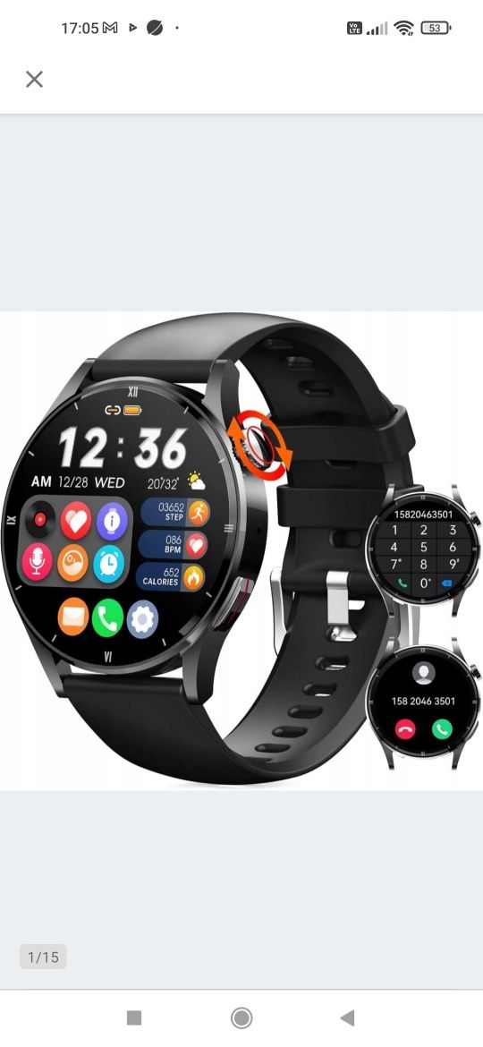 Jelloo Full Touch Smartwatch męski

Po zwrocie.

Sprawny.

UWAGA - duż