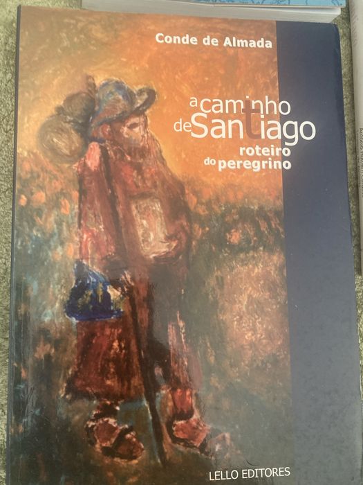 Vários livros sobre Caminho de Santiago