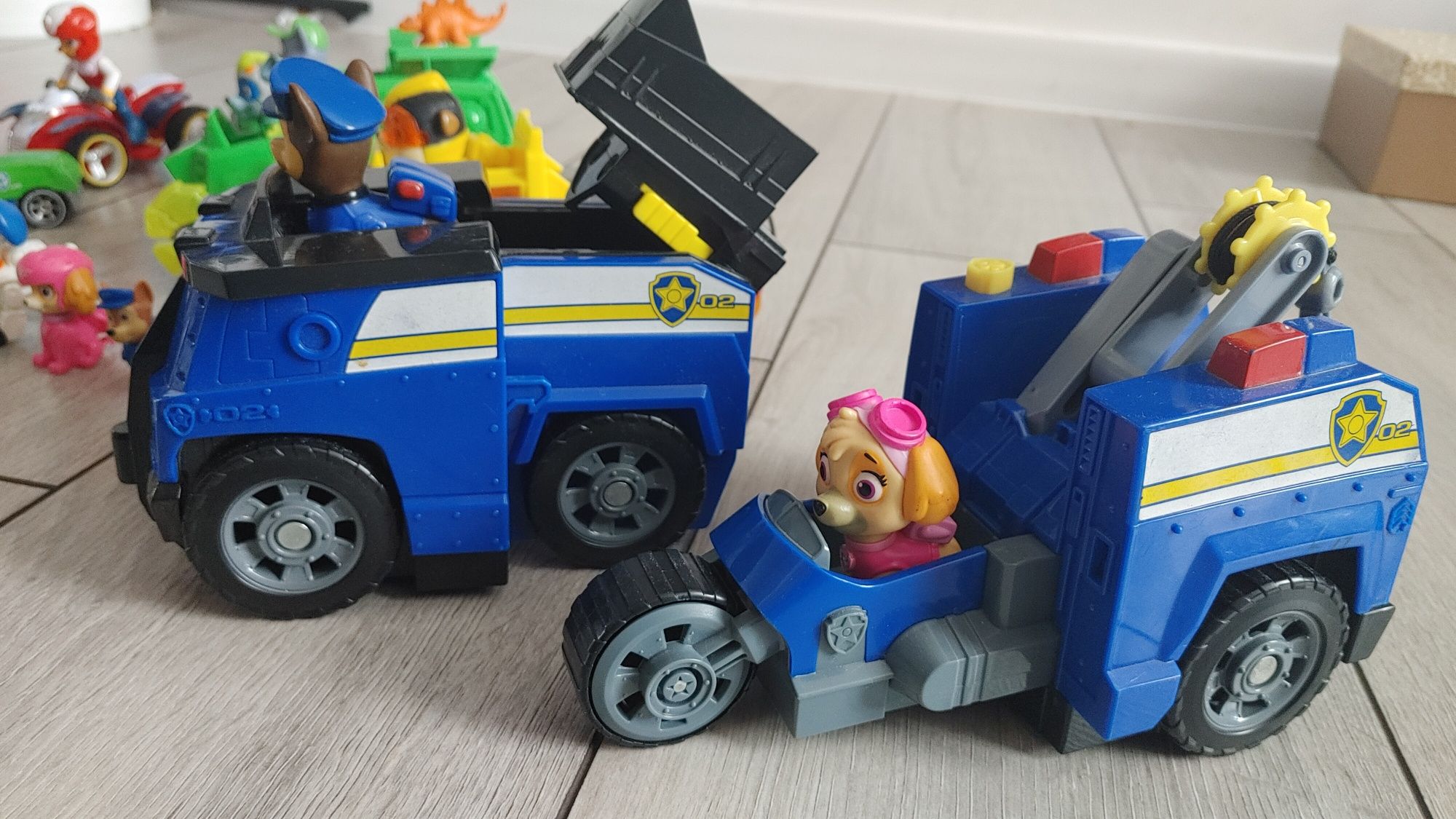 Psi patrol zestaw zabawki chase rubble zuma  skye
