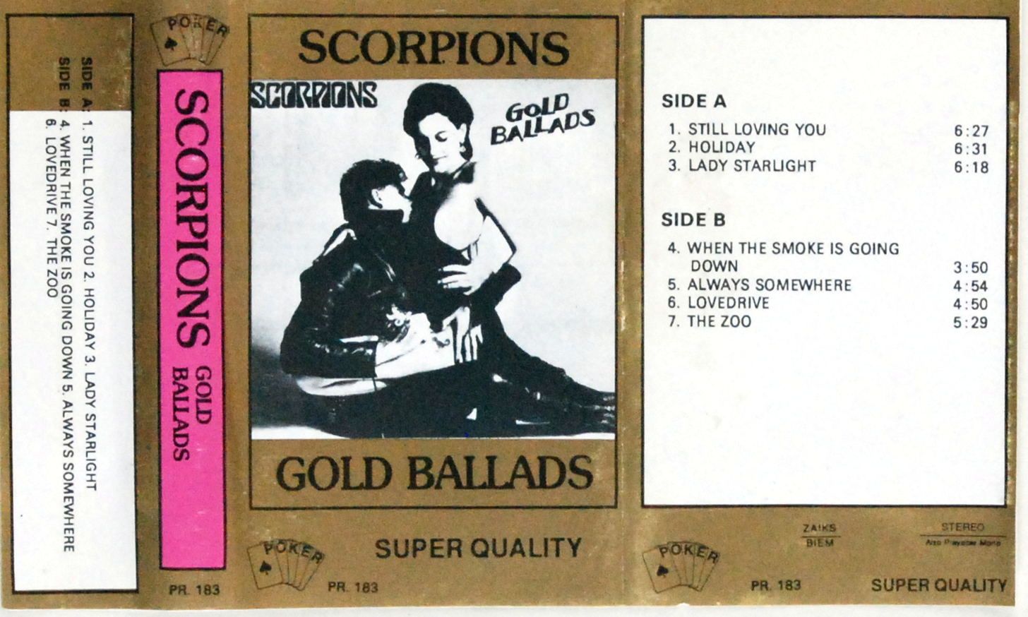 Scorpions - Gold Ballads (kaseta) BDB