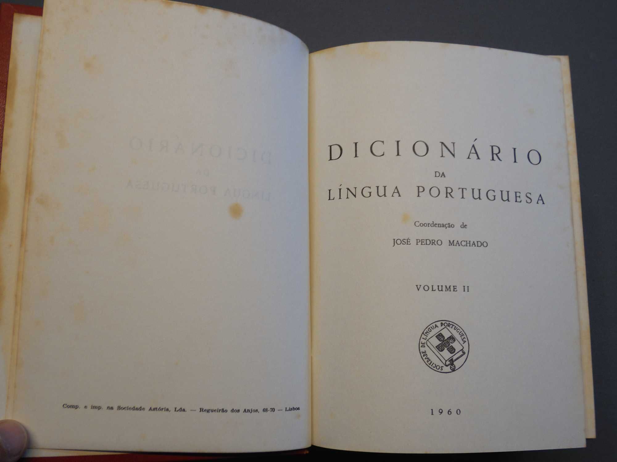 Dicionário da Língua Portuguesa - José Pedro Machado - 7 Vols.