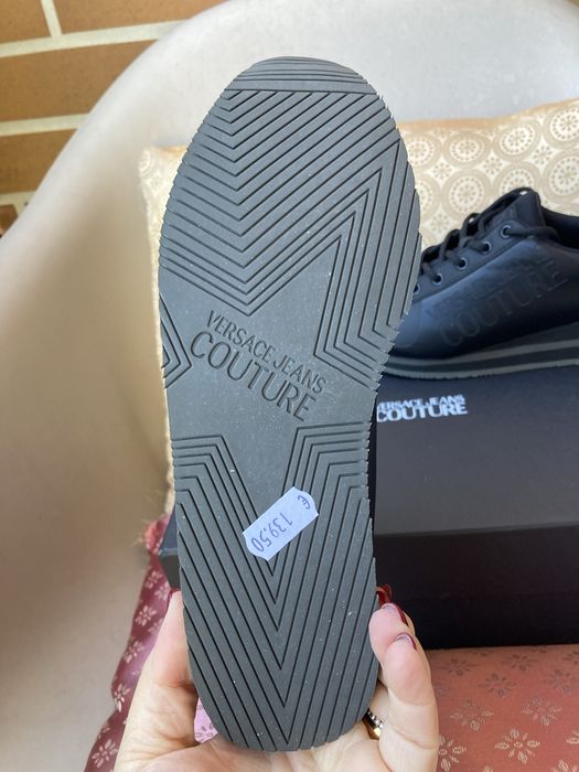 Tenis pretos Versace Couture originais