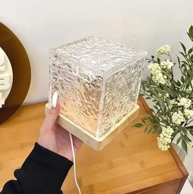 Нічний проектор Куб лампа з пультом 16 кольорів USB живлення