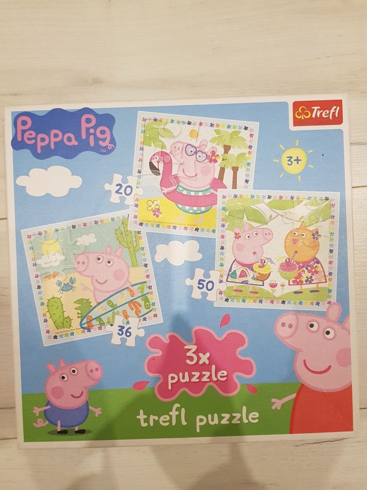 Puzzle 3w1 Trefl 91515 Świnka Peppa