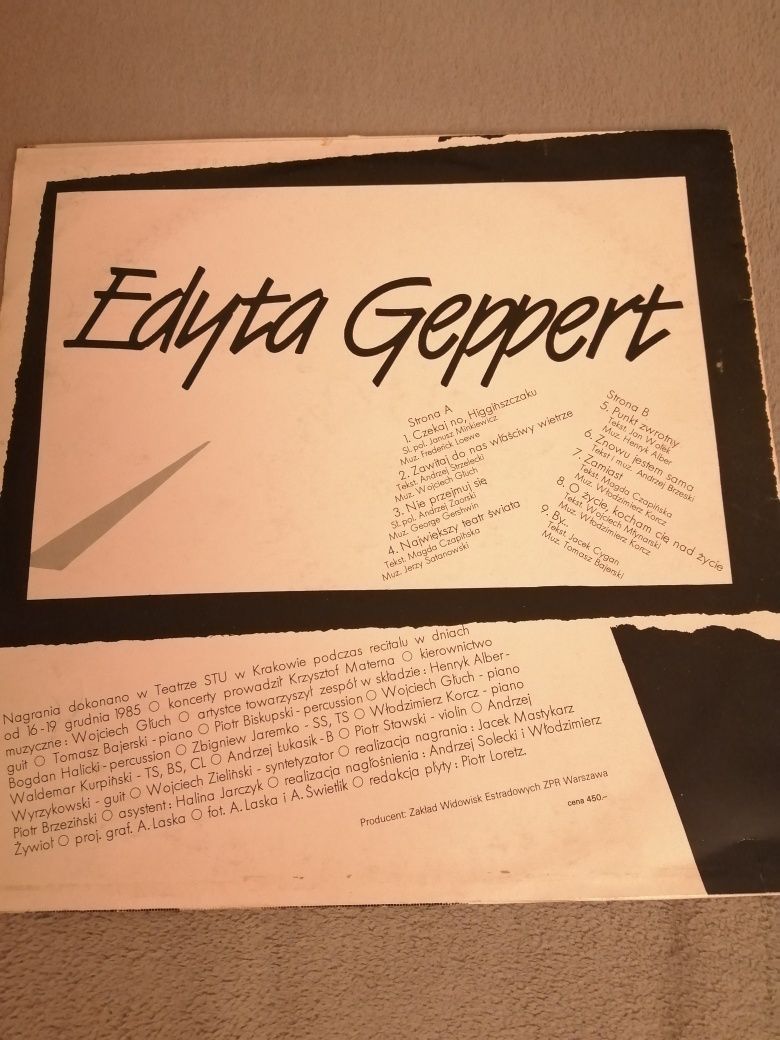 Edyta Geppert - Recital Live PLP 0035 Winyl