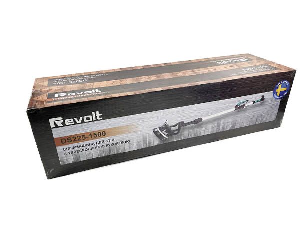 Телескопічна шліфмашина для стін Revolt DS 225-1500 з пилососом