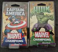 Marvel Champions, gra planszowa, dodatek  Hulk, Captain America