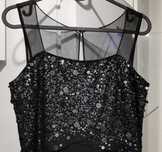 Vestido preto de festa, para sair à noite