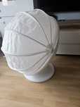 Ikea lomsk fotel bialy zamykany obrotowy jajko