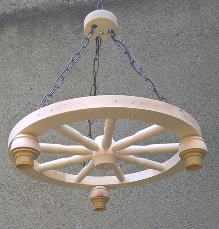 Oryginalna lampa rustykalna do altany salonu karczmy