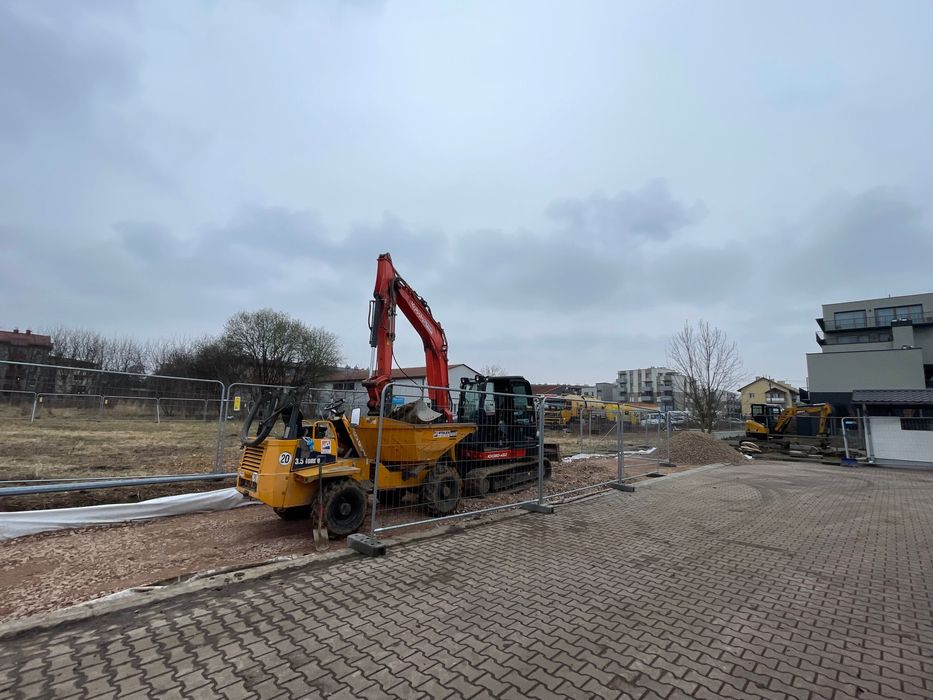 Koparka, minikoparka, niwelacja terenu, wykopy, fundamenty