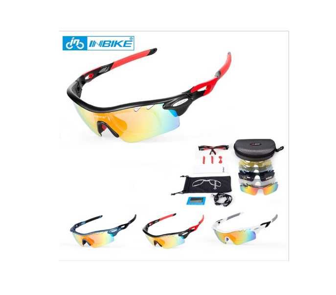 Profesjonalne okulary rowerowe słoneczne + 5 soczew na rower