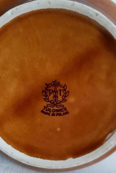 Porcelit ceramika Tułowice dzbanek i cukiernica PRL