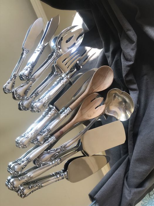 Столовое серебро (925) GORHAM набор 6 /12 персон; сервировка 86/211