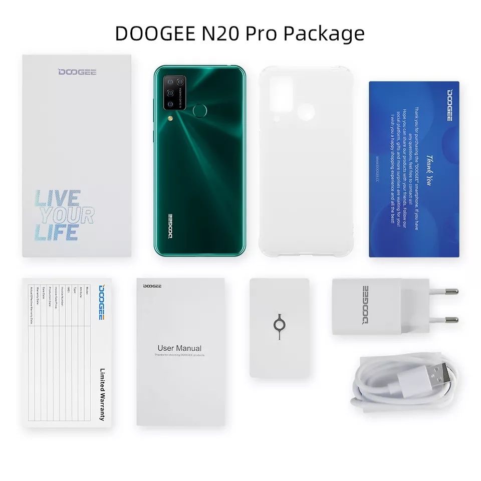 Doogee N20 Pro 6/128gb Helio P60 FHD+6,3  green