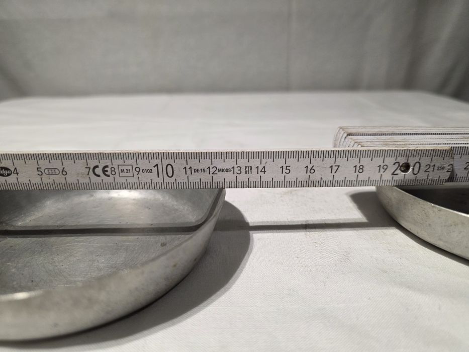 Szalki aluminiowe do wagi 1kg 12.5cm