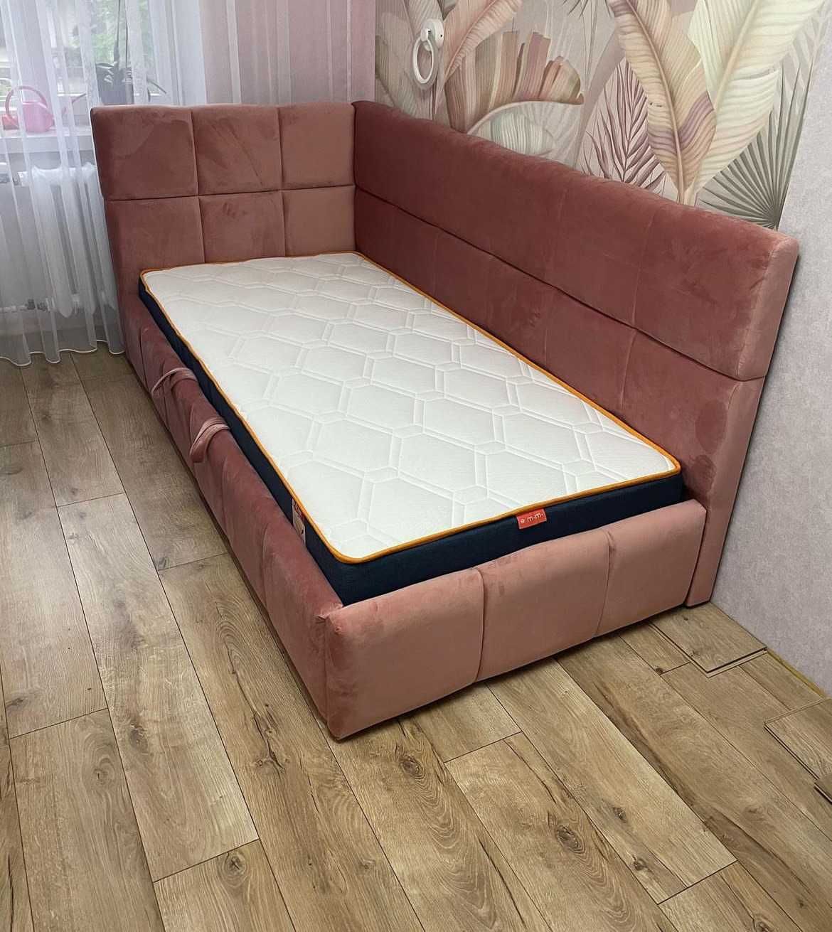 детская кровать, подростковая кровать, мягкая кровать, 80*190