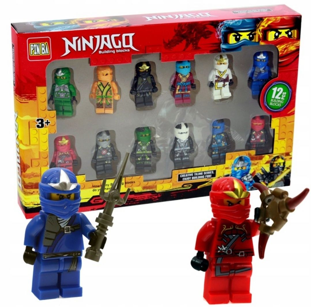 Figurki NINJAGO Klocki 12 sztuk Cały ZESTAW nowe