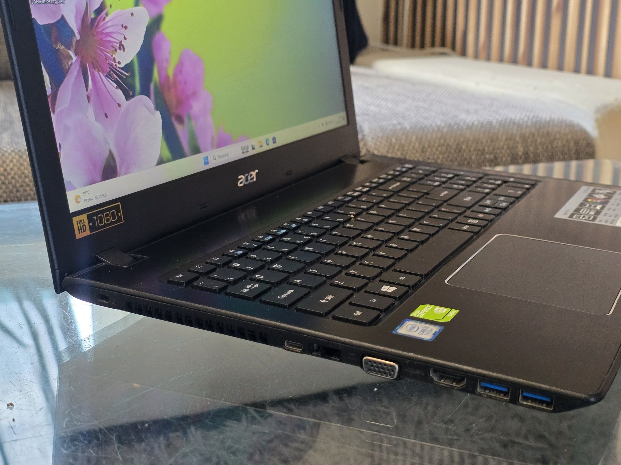 Laptop Acer 15,6 i5 Dysk SSD 24GB RAM DDR4 Nvidia GeForce 940MX Win 11