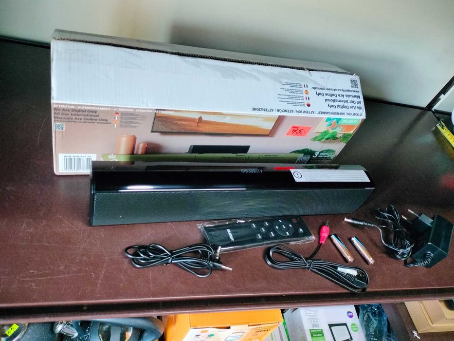 Głośnik Soundbar kompaktowy MAJORITY Bowfell 2.1 nowy zapakowany piękn