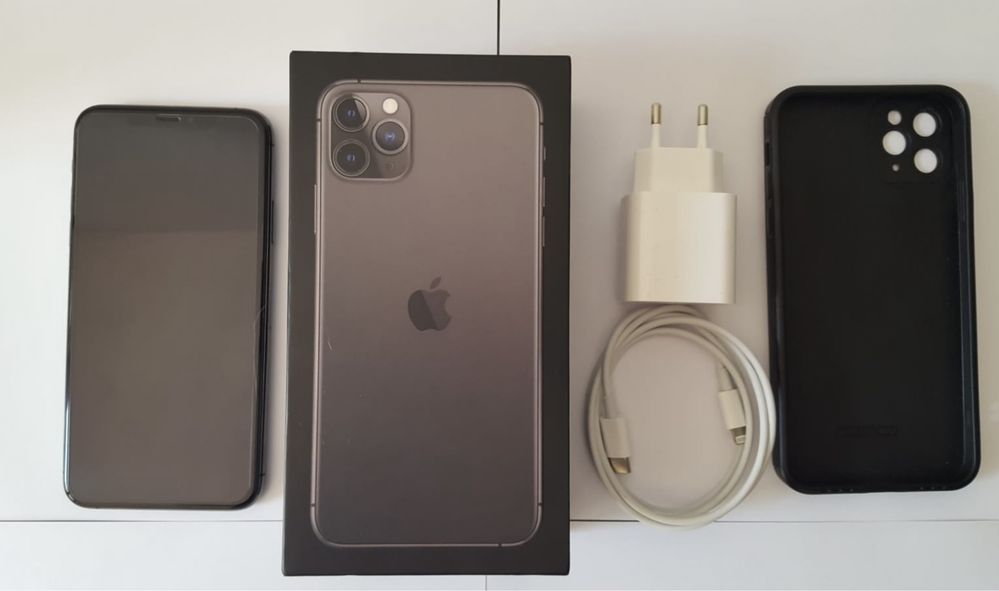 iPhone 11 Pro Max 64GB Space Gray bez blokad stan bardzo dobry pudełko