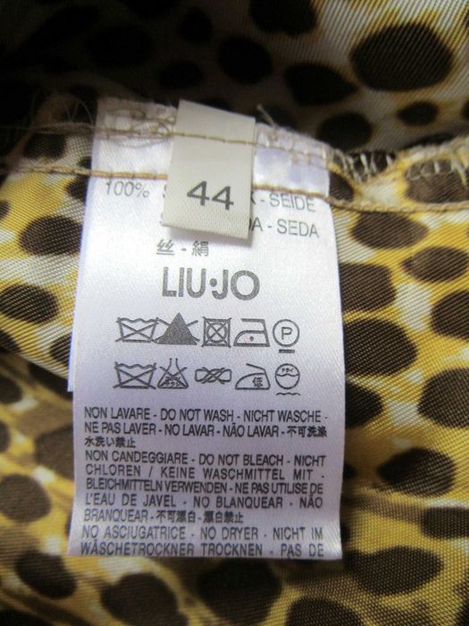 LIU JO party tunika mini sukienka hiszpanka, jedwabny szyfon, L/40