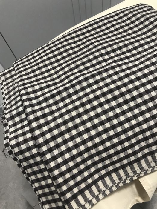 Ткань  ситец , ткань в клеточку