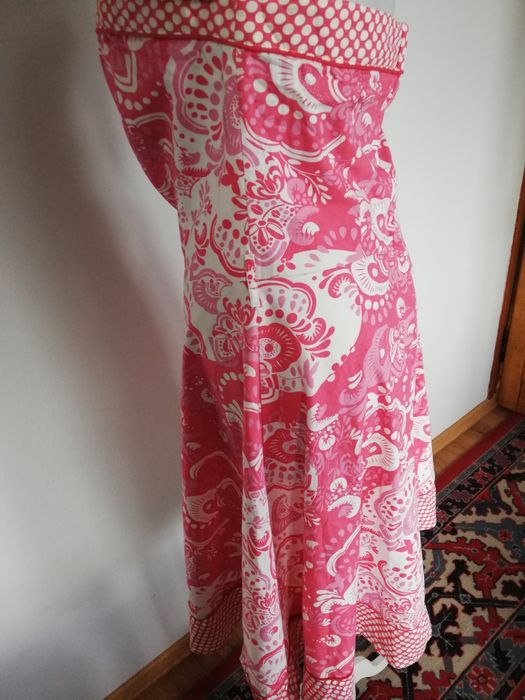 Sukienka pin up kropki kwiaty New look rozmiar l