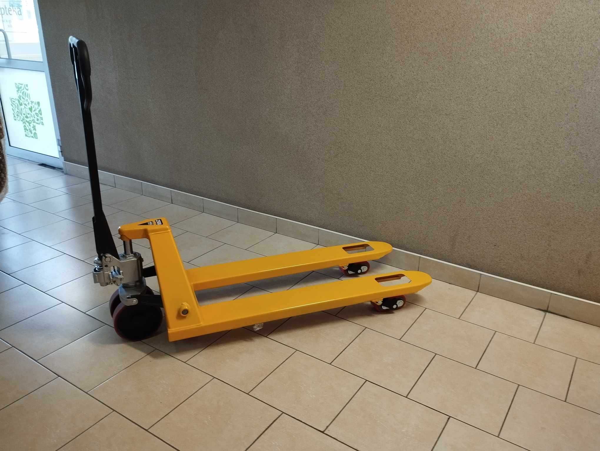 Wózek paletowy paleciak ręczny magazynowy kurierski 120cm 80cm 100cm