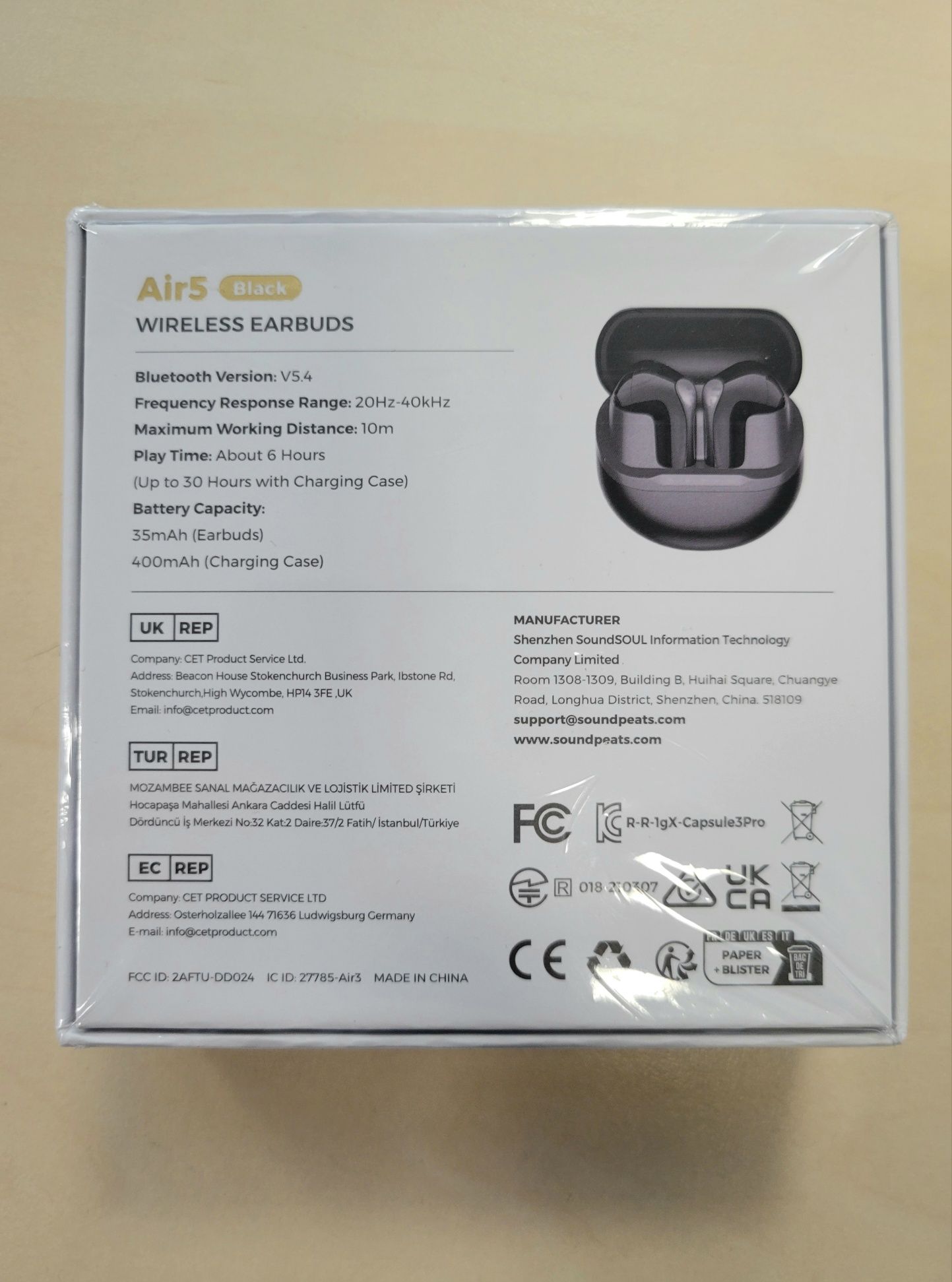 Навушники SoundPEATS Air 5 Bluetooth 5.4 ANC AptX Adaptive