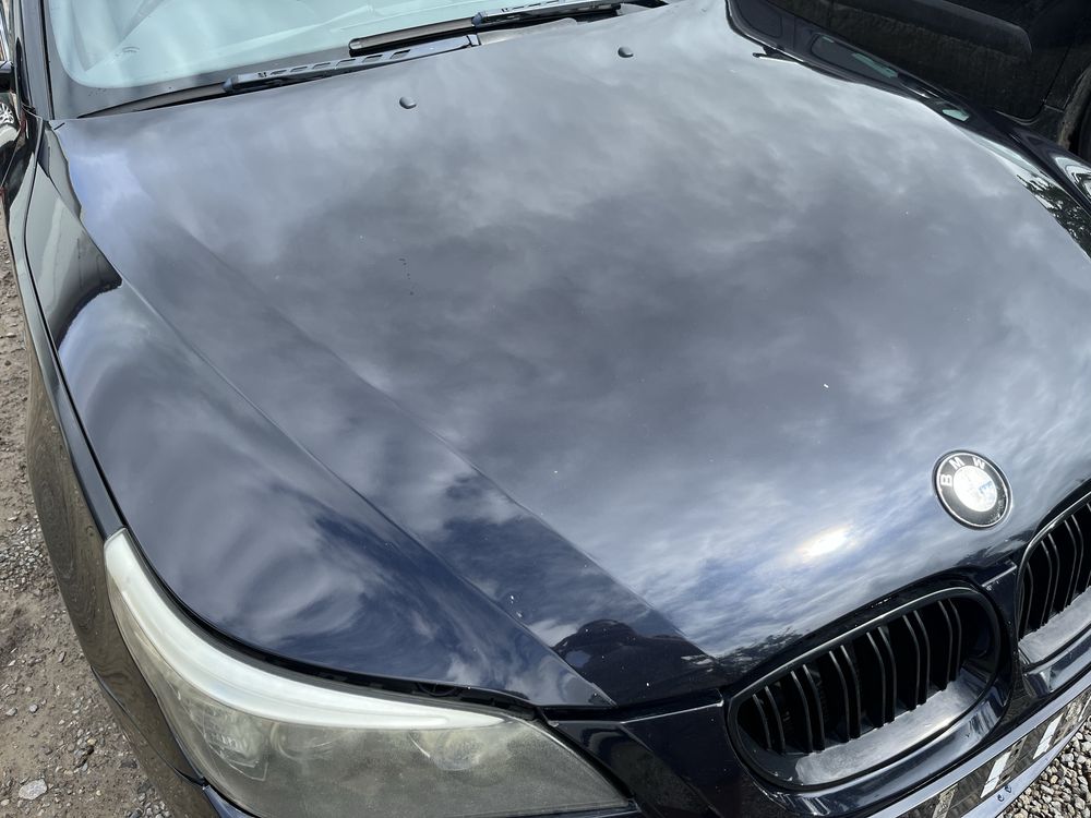 Maska przod przednia pokrywa bmw e60 e61 carbon schwarz 416