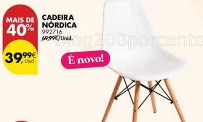 Cadeira estilo nórdico branca