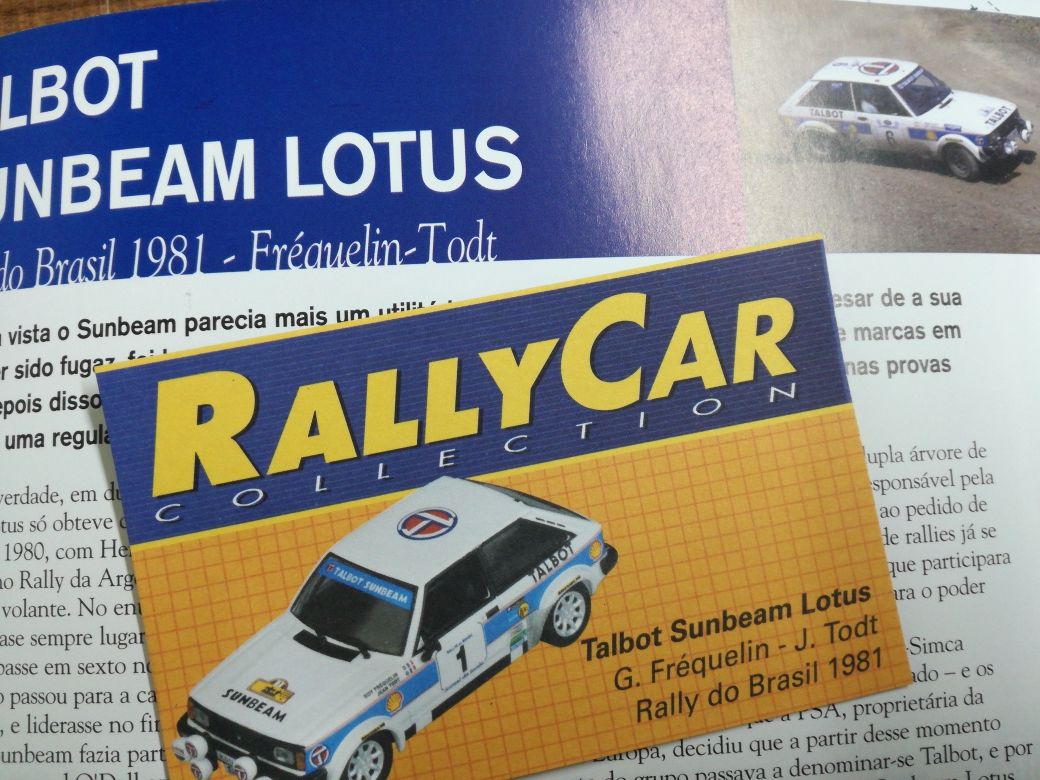 Miniatura 1/43 Sunbeam Talbot Lotus G. Frequelin Rally do Brasil 1981